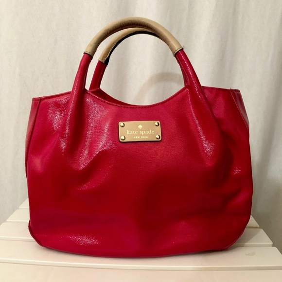 Kate Spade Hot Pink Patent Leather Satchel - Picture 1 of 5